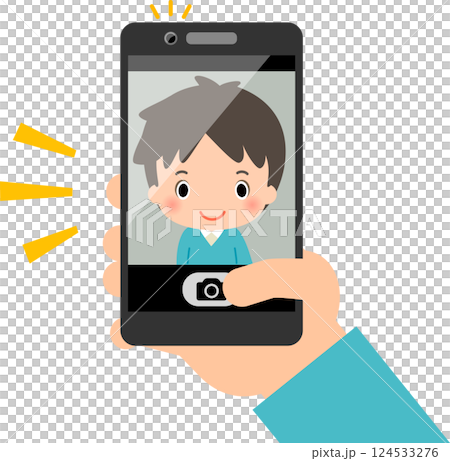 Hands taking a selfie with a smartphone Hands taking a selfie with a smartphone 124533276