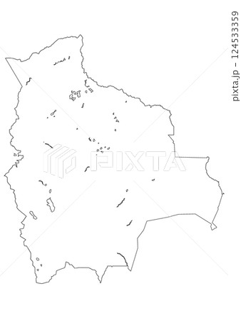 白地図 ボリビア 白地図 ボリビア 124533359