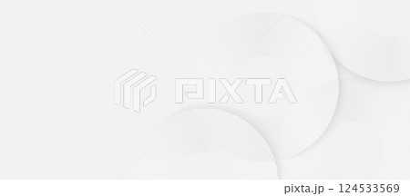 Minimal White Abstract Background with Circular Line Patterns 124533569