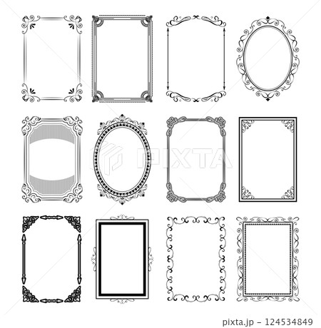 アンティーク　ビンテージ　フレーム飾り枠 124534849