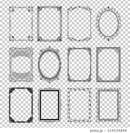 アンティーク　ビンテージ　フレーム飾り枠 124534849