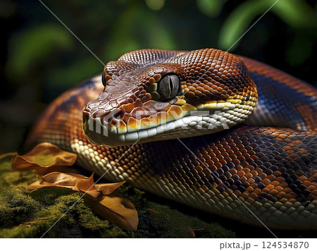 ヘビ　AI生成画像 124534870
