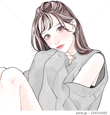 あざと可愛い女性 124535083