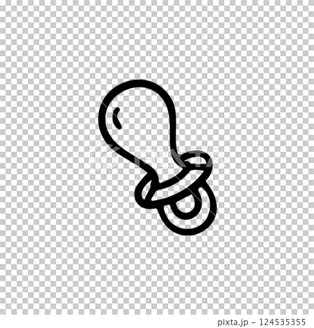 簡單的奶嘴插圖素材 124535355