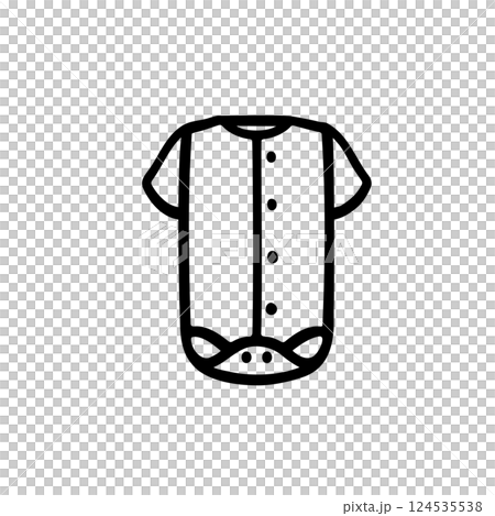 シンプルなロンパースのイラスト素材 124535538