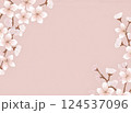 水彩画風　桜　背景　壁紙 004 124537096