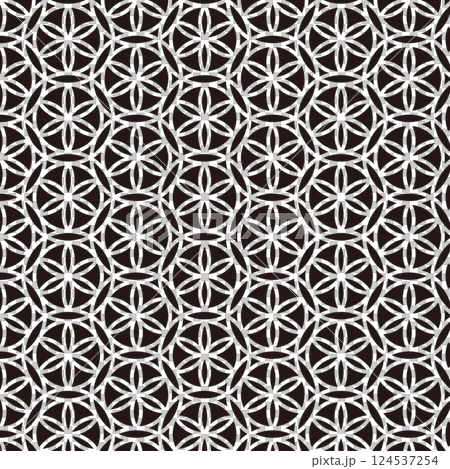 花卉蕾絲圖案材料，相容於 Swatch，黑色 124537254