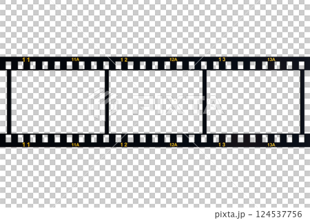アナログ写真フィルムの3Dイラスト 124537756