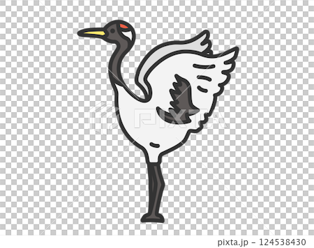 起重機插圖(彩色線條描) 起重機插圖(彩色線條描) 124538430