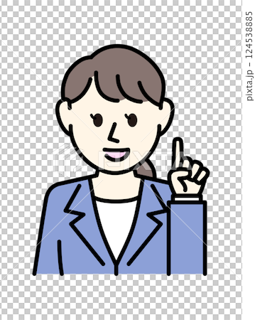 スーツの女性 スーツの女性 124538885