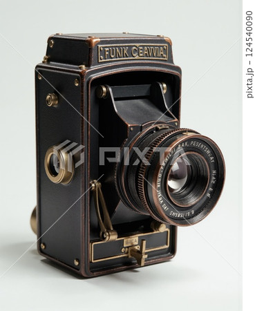 Vintage camera with retro design for photography enthusiasts and collectors 124540090