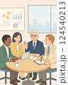 協力し合う多様なビジネスチーム 124540213