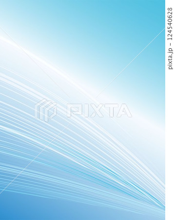 スピード感のある流線アブストラクト背景_水色 124540628