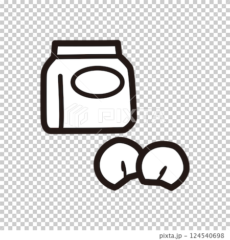 Simple breast pad icon 124540698