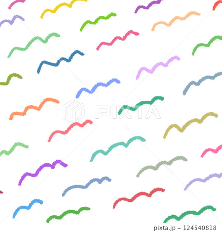 手描き波線の背景イラスト3 124540818