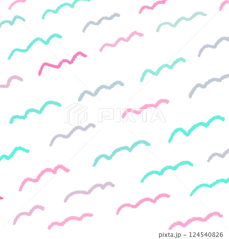 手描き波線の背景イラスト11 手描き波線の背景イラスト11 124540826