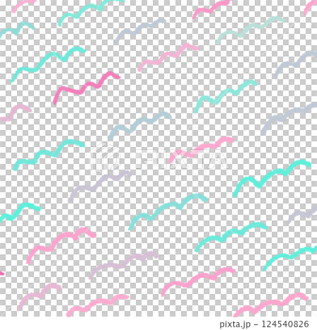 手描き波線の背景イラスト11 手描き波線の背景イラスト11 124540826