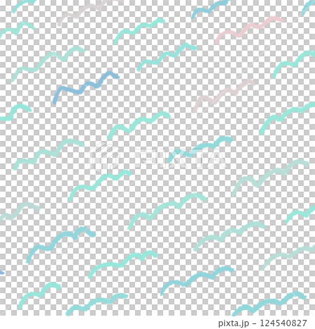 手描き波線の背景イラスト12 124540827