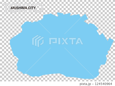 東京都昭島市の地図 124540964