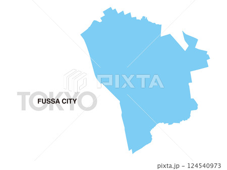 東京都福生市の地図 124540973