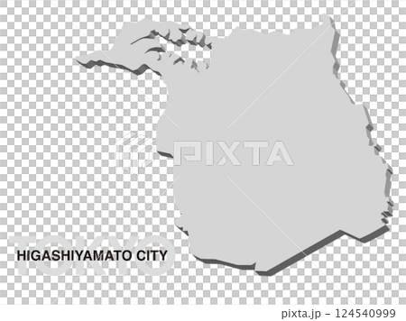 東京都東大和市 3D 地圖 124540999