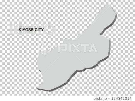 東京都清瀬市の3D地図 124541014