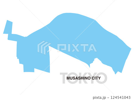 東京都武蔵野市の地図 東京都武蔵野市の地図 124541043