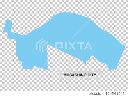 東京都武蔵野市の地図 東京都武蔵野市の地図 124541043