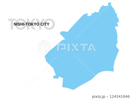 東京都西東京市の地図 東京都西東京市の地図 124541046
