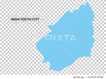 東京都西東京市の地図 東京都西東京市の地図 124541046