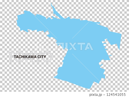 東京都立川市の地図 124541055