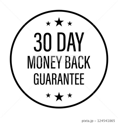 30 days money back guarantee icon vector for graphic design, logo, website, social media, mobile app, UI illustration 30 days money back guarantee icon vector for graphic design, logo, website, social media, mobile app, UI illustration 124541865