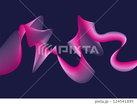 Sound waves equalizer. Frequency audio waveform, music wave or voice graph signal in HUD style. Abstract sound wave stripe lines. Volume level symbol. Vector cartoon illustration 124541895