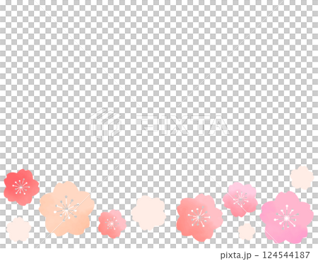 春らしくて可愛い桜のフレーム素材 11 春らしくて可愛い桜のフレーム素材 11 124544187