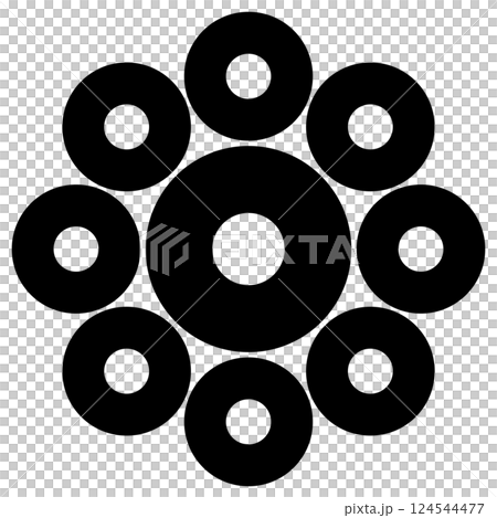 這是一個家族徽章。名為蛇眼九星。 這是一個家族徽章。名為蛇眼九星。 124544477