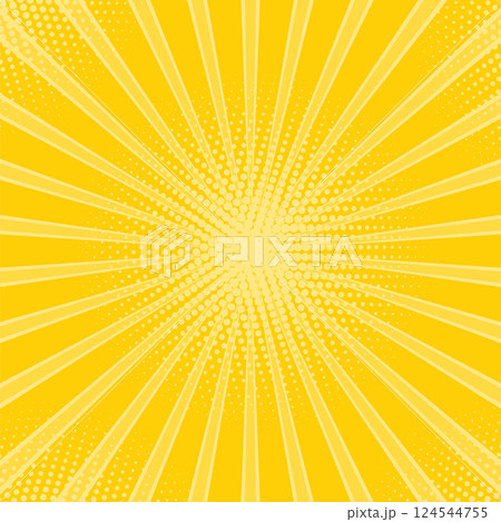 Yellow Abstract Light Rays Vector yellow abstract ray background. Light of...のイラスト素材 [124544755 ...