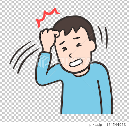 Man hits himself for Tourette's syndrome and motor tics Man hits himself for Tourette's syndrome and motor tics 124544958