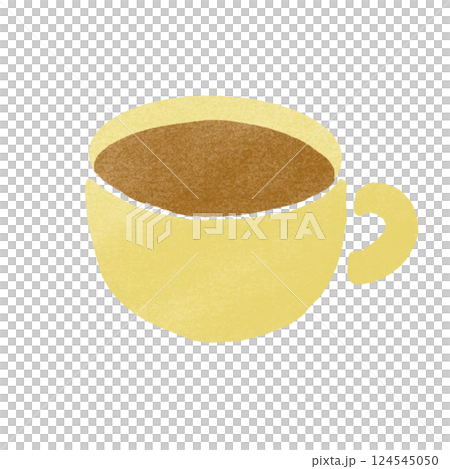 郵票式咖啡杯插圖 124545050