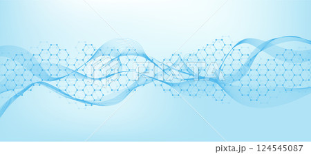 Health care abstract background with hexagons, lines and dots. Medical innovation banner template concept. Biology and pharmaceutical technology background. Vector illustration. Health care abstract background with hexagons, lines and dots. Medical innovation banner template concept. Biology and pharmaceutical technology background. Vector illustration. 124545087