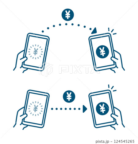 電子マネーで送金セット 124545265