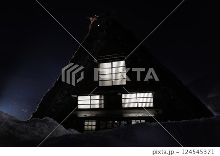 白川郷 白川村 合掌村 124545371
