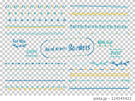 手繪邊框插圖集 124545422