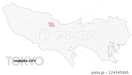 東京都羽村市の位置地図 境界線有_01 124545895