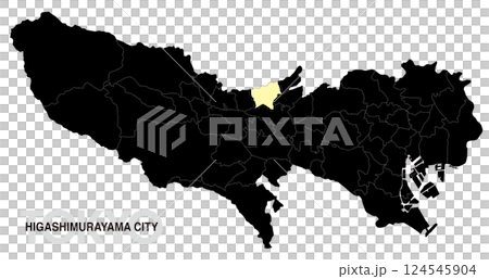東京都東村山市の位置地図 境界線有_02 124545904