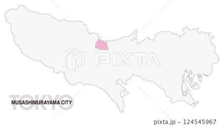 東京都武蔵村山市の位置地図 境界線無し_01 124545967
