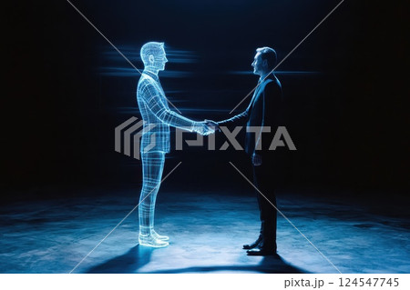 Human Interaction with Digital Avatar in a Futuristic Business Environment 124547745