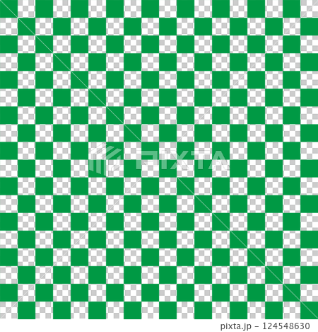 Green checkered pattern 124548630