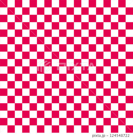 ピンク色の市松模様 ピンク色の市松模様 124548722