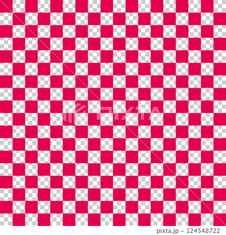 ピンク色の市松模様 ピンク色の市松模様 124548722