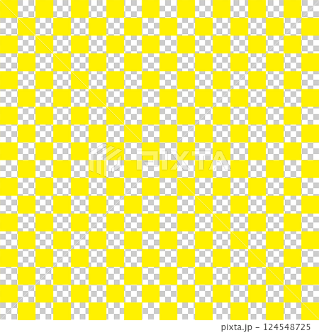 Yellow checkered pattern 124548725